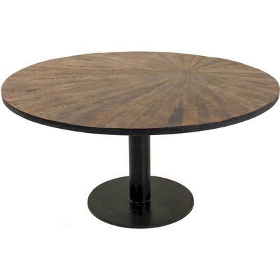 table basse ronde en bois et métal style contemporain RECOLLECTION