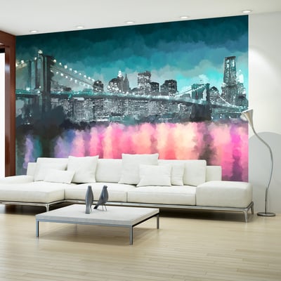 Papier peint intissé panoramique Ville et Architecture Painted New York EDEN