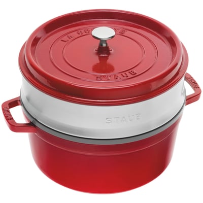 Cocotte ronde 30 cm Cerise STAUB