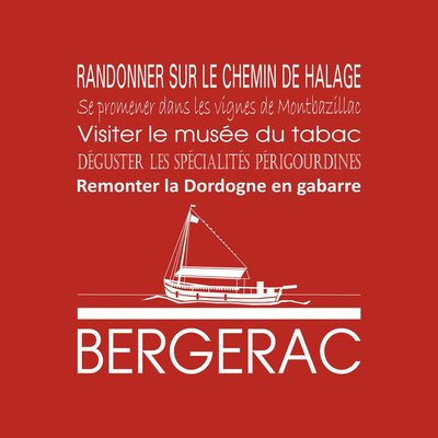 Tableau Mural Bergerac RÉGIONALISME CEANOTHE