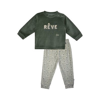 Pyjama 2 pieces jonas velours rase enfant SUCRE D'ORGE