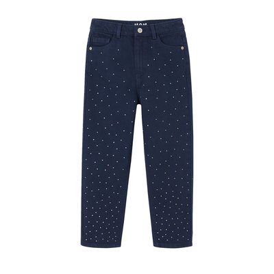 Pantalon Mom fit à strass VERTBAUDET
