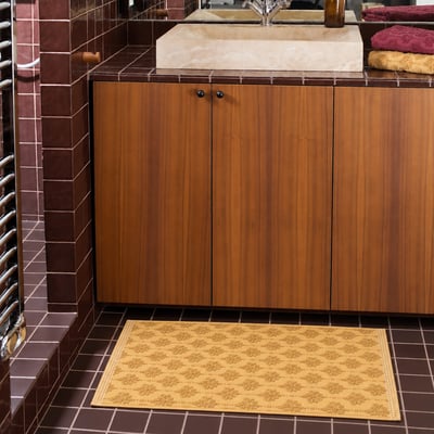 Tapis de bain Néroli - Éponge jacquard ciselée - 900 g/m² TRADITION DES VOSGES