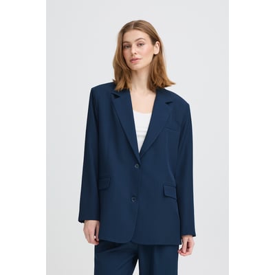 Blazer classique, fermeture deux boutons, coupe droite ICHI