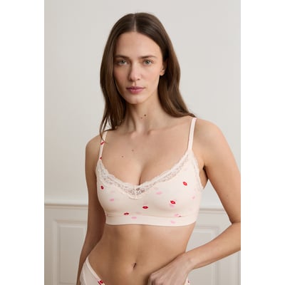 Brassière en microfibre et dentelle PURE SOFT LACE ETAM