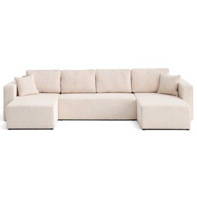 Canapé Panoramique Convertible Velours texturé 7 places - TOPAZE LISA DESIGN