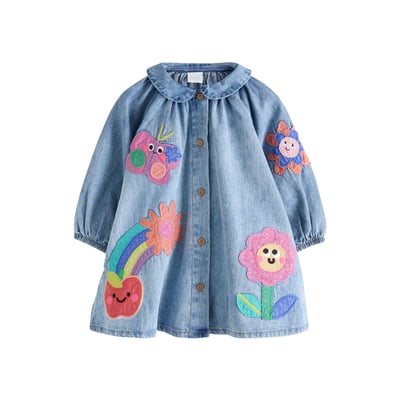Robe en denim à manches longues NEXT