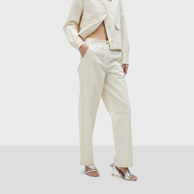 Pantalon droit avec strass LOLA CASADEMUNT