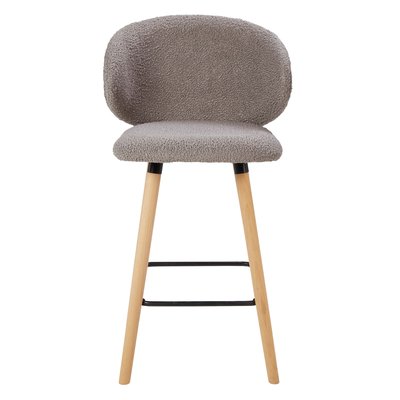 Chaise snack tissu gris clair h 65cm Tiago ZAGO