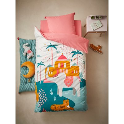 Parure housse de couette + taie d'oreiller enfant EDEN INDIA VERTBAUDET