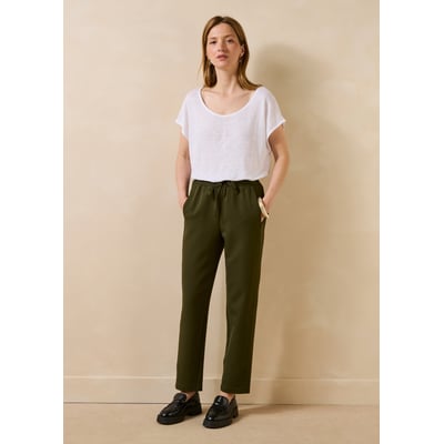 Pantalon carotte taille élastiquée LA FEE MARABOUTEE