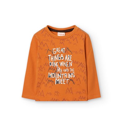 T-shirt manches longues avec dessin devant BOBOLI