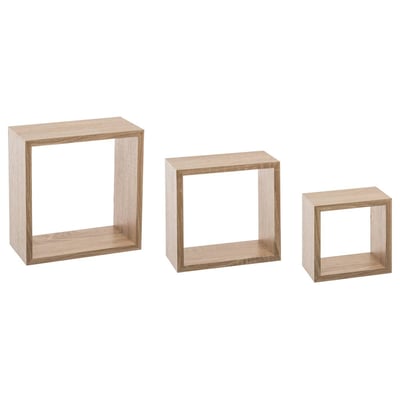 Lot de 3 étagères murales cube en bois FIXY 5FIVE SIMPLY SMART