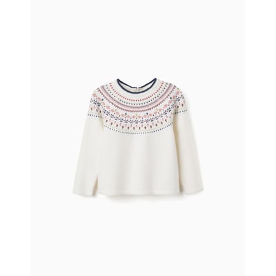 Pull en maille avec motif jacquard ZIPPY