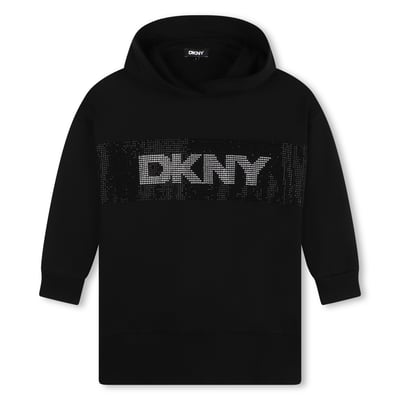 Robe à capuche en molleton DKNY