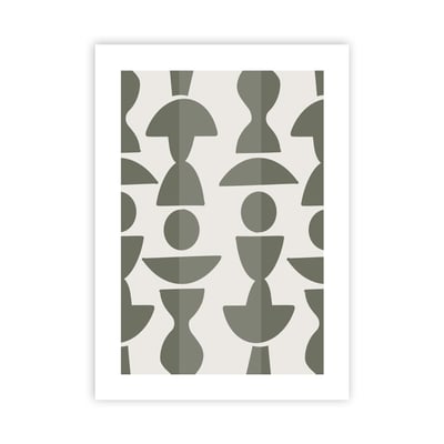 Affiche papier imprimé abstrait sans cadre LUNE LIGHT FUTURE HOME