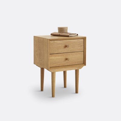 Quilda Vintage Oak Bedside Table LA REDOUTE INTERIEURS