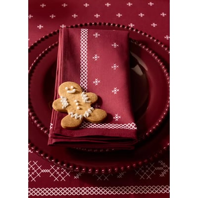 Serviette imprimée en coton MANGO HOME