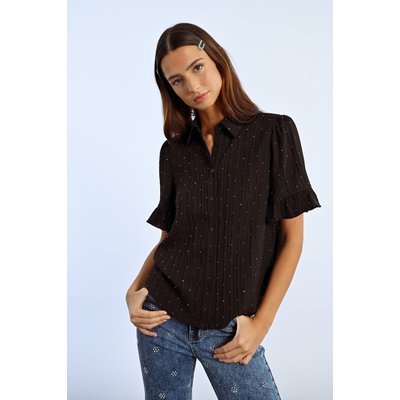 Chemise plissée à strass LILI SIDONIO
