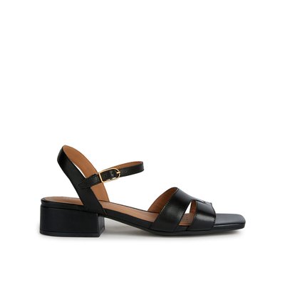 Sandale a petit talon noir best sale