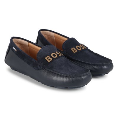 Mocassins en cuir bi-texture BOSS KIDSWEAR
