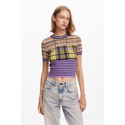 T-shirt en maille à carreaux DESIGUAL