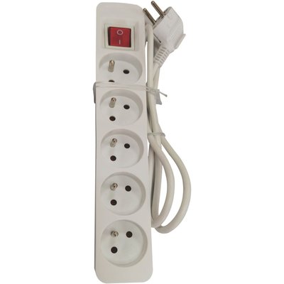 Multiprise 5 prises 16A avec interrupteur LISTO