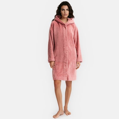 Fleece hooded bathrobe SO'HOME