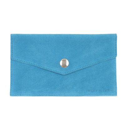 Pochette enveloppe cuir daim upcyclé JULES & JENN