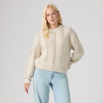 Pull maille pointelle col rond LEVI'S