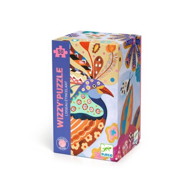 Wizzy Puzzles - L'oiseau étincelant - 50 pcs DJECO
