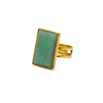 Bague avec pierre rectangulaire THE-ARE