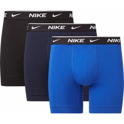 Set van 3 effen boxershorts, stretchkatoen NIKE