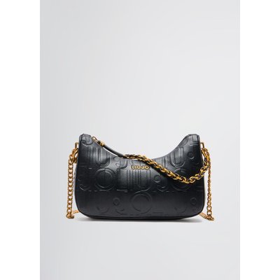 Sac porté épaule marron avec logo LIU JO