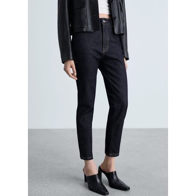 Jean Claudia slim crop rinse wash MANGO