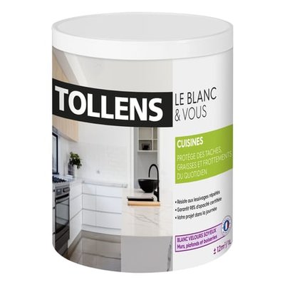 Peinture De Finition Le Blanc & Vous Velours Spécial Cuisine TOLLENS