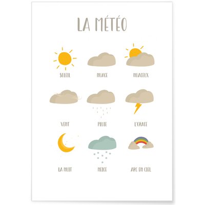 Affiche Météo des enfants L'AFFICHERIE