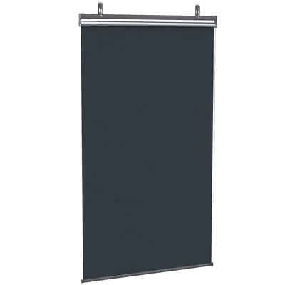 Store extérieur vertical manuel rétractable gris OUTSUNNY