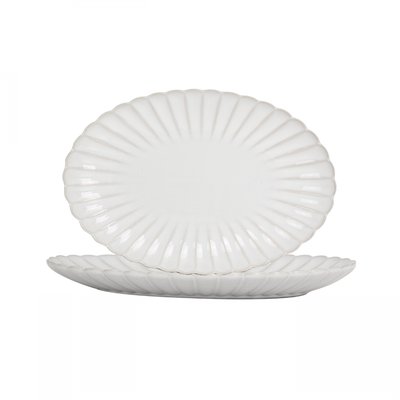 Lot de 2 plats ovales, Coquillage ARD TIME