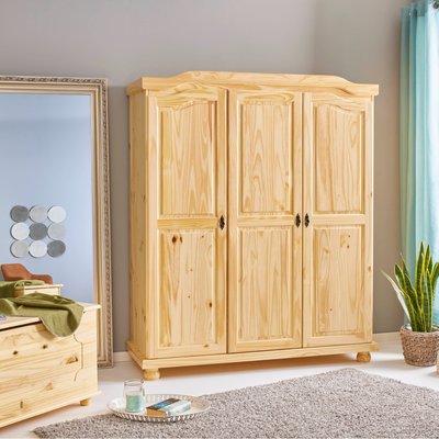 Armoire en bois massif 3 portes TERRE DE NUIT