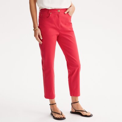 7/8-Hose aus Baumwoll-Stretch, Straight-Leg ANNE WEYBURN