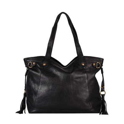Sac porté épaule Cow cuir BASILIC PEPPER