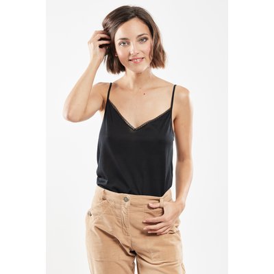 Caraco col dentelle en soie ARMOR-LUX