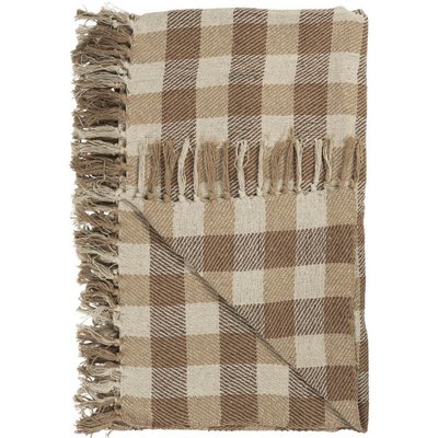Plaid coton franges IB LAURSEN