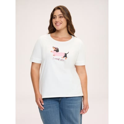T-shirt avec imprimé teckel FIORELLA RUBINO