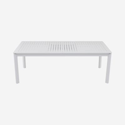 Table de jardin extensible en aluminium NISA HABITAT