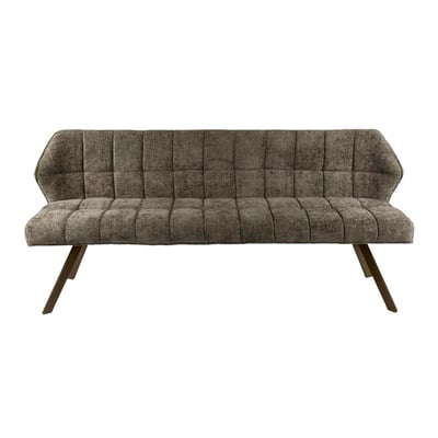 Banc de table brun chaud pieds bronze 180 cm MELBOURNE PIER IMPORT