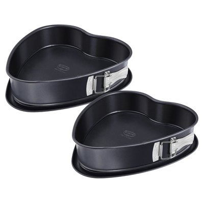 Lot de 2 moules à charnière 25/27 cm en acier TRADITION DR OETKER