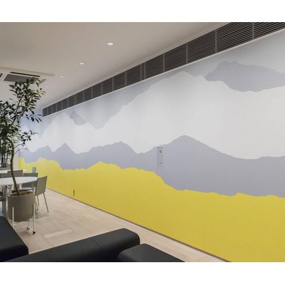 Papier peint paysage géométrique de montagnes et pics - 510x260 cm (l x h) LA TOUCHE ORIGINALE