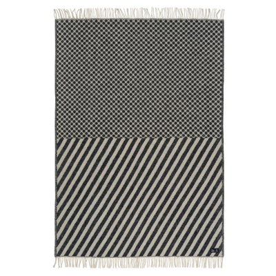 Plaid laine agneau pois rayures  Dot and Stripe KLIPPAN